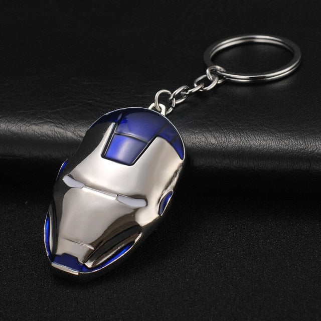 2019 Marvel The Avengers Keychain Thor's Hammer Thanos Gauntlet Captain America Shield Hulk Batman Mask Key Ring Wholesale