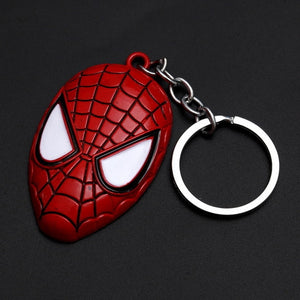 2019 Marvel The Avengers Keychain Thor's Hammer Thanos Gauntlet Captain America Shield Hulk Batman Mask Key Ring Wholesale