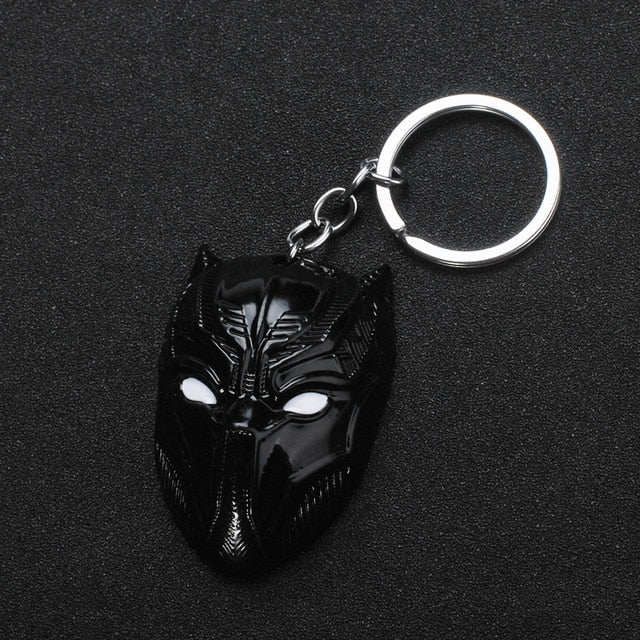 2019 Marvel The Avengers Keychain Thor's Hammer Thanos Gauntlet Captain America Shield Hulk Batman Mask Key Ring Wholesale