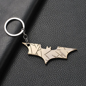 2019 Marvel The Avengers Keychain Thor's Hammer Thanos Gauntlet Captain America Shield Hulk Batman Mask Key Ring Wholesale