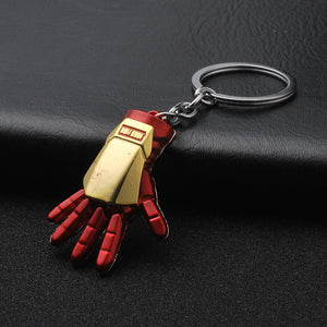 2019 Marvel The Avengers Keychain Thor's Hammer Thanos Gauntlet Captain America Shield Hulk Batman Mask Key Ring Wholesale