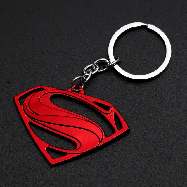 2019 Marvel The Avengers Keychain Thor's Hammer Thanos Gauntlet Captain America Shield Hulk Batman Mask Key Ring Wholesale