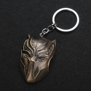 2019 Marvel The Avengers Keychain Thor's Hammer Thanos Gauntlet Captain America Shield Hulk Batman Mask Key Ring Wholesale