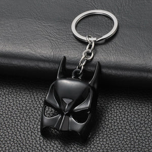 2019 Marvel The Avengers Keychain Thor's Hammer Thanos Gauntlet Captain America Shield Hulk Batman Mask Key Ring Wholesale