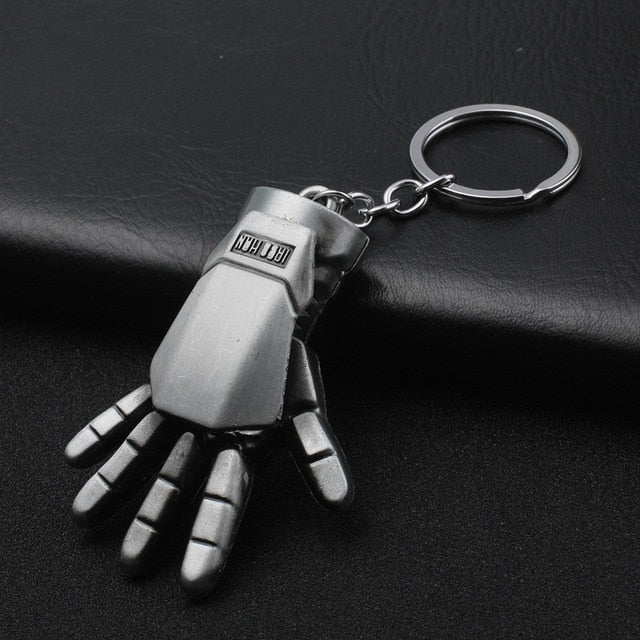 2019 Marvel The Avengers Keychain Thor's Hammer Thanos Gauntlet Captain America Shield Hulk Batman Mask Key Ring Wholesale