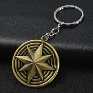 2019 Marvel The Avengers Keychain Thor's Hammer Thanos Gauntlet Captain America Shield Hulk Batman Mask Key Ring Wholesale