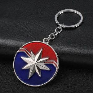 2019 Marvel The Avengers Keychain Thor's Hammer Thanos Gauntlet Captain America Shield Hulk Batman Mask Key Ring Wholesale