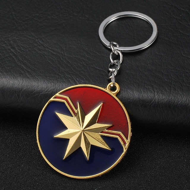 2019 Marvel The Avengers Keychain Thor's Hammer Thanos Gauntlet Captain America Shield Hulk Batman Mask Key Ring Wholesale