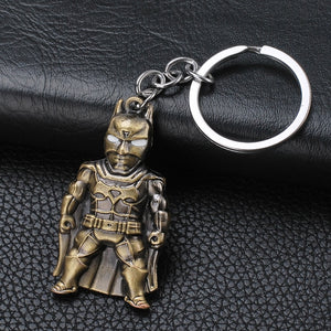 2019 Marvel The Avengers Keychain Thor's Hammer Thanos Gauntlet Captain America Shield Hulk Batman Mask Key Ring Wholesale