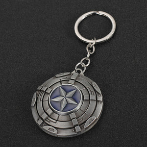 2019 Marvel The Avengers Keychain Thor's Hammer Thanos Gauntlet Captain America Shield Hulk Batman Mask Key Ring Wholesale