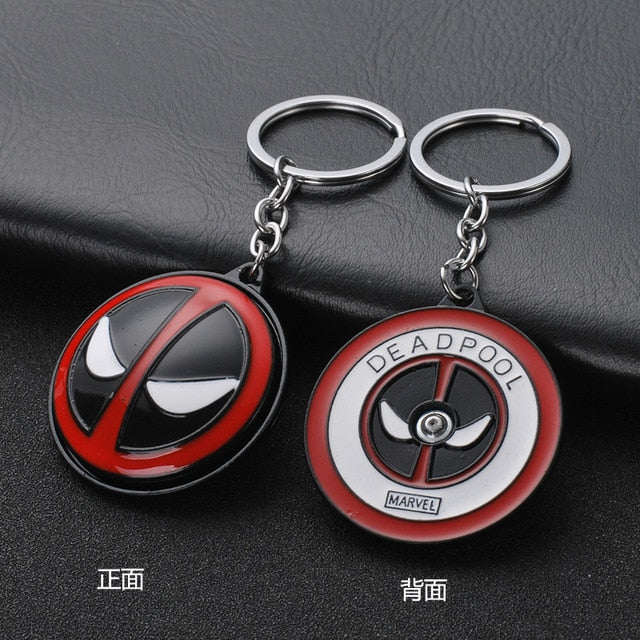 2019 Marvel The Avengers Keychain Thor's Hammer Thanos Gauntlet Captain America Shield Hulk Batman Mask Key Ring Wholesale