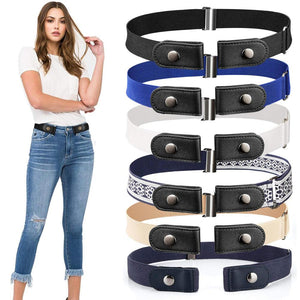 20 Styles Buckle-Free Waist Belt For Jeans Pants,No Buckle Stretch Elastic Waist Belt For Women/Men,No Hassle Belt DropShipping